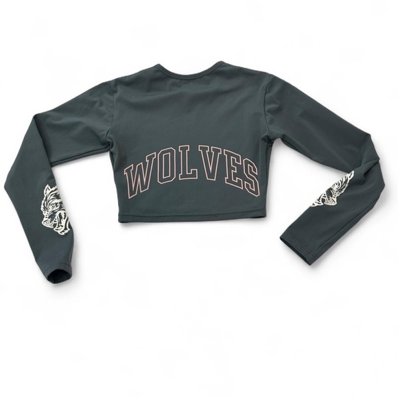 Darc Sport Tops - Darc Sport Wolves Crop Top Long Sleeve Size Small 56 of 500